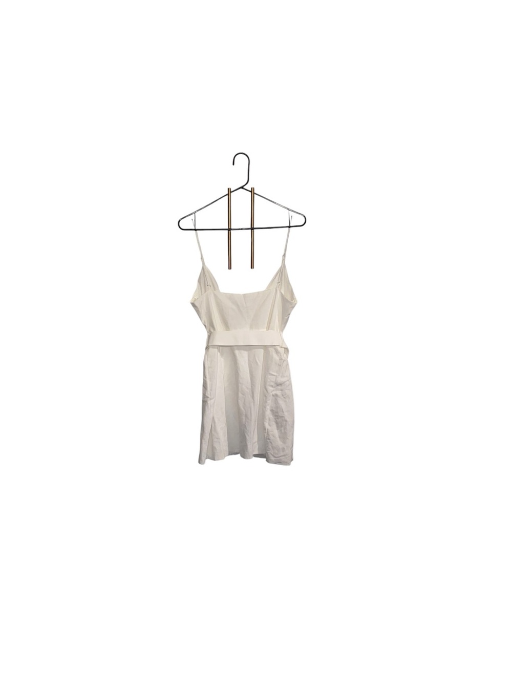 Zara Belted Mini Linen Cotton Blend Belted Wrap Dress Resortwear Honeymoon bride - Picture 7 of 10
